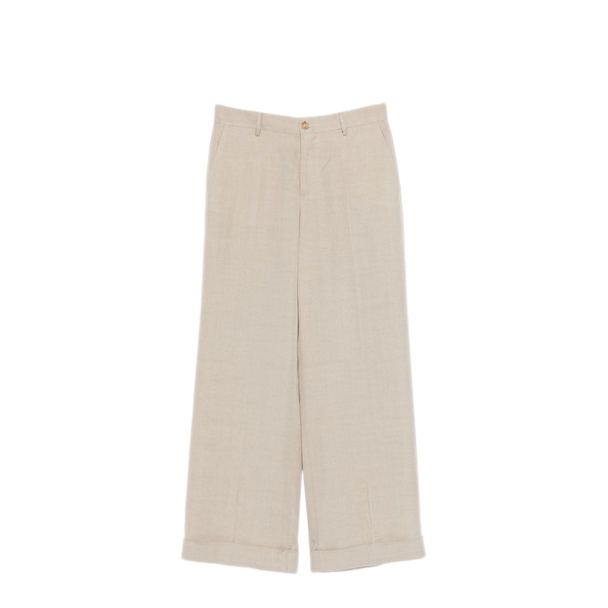 MAYFEYR - L.B.M. 1911 - Wide Leg Trousers Beige - 6422218110000