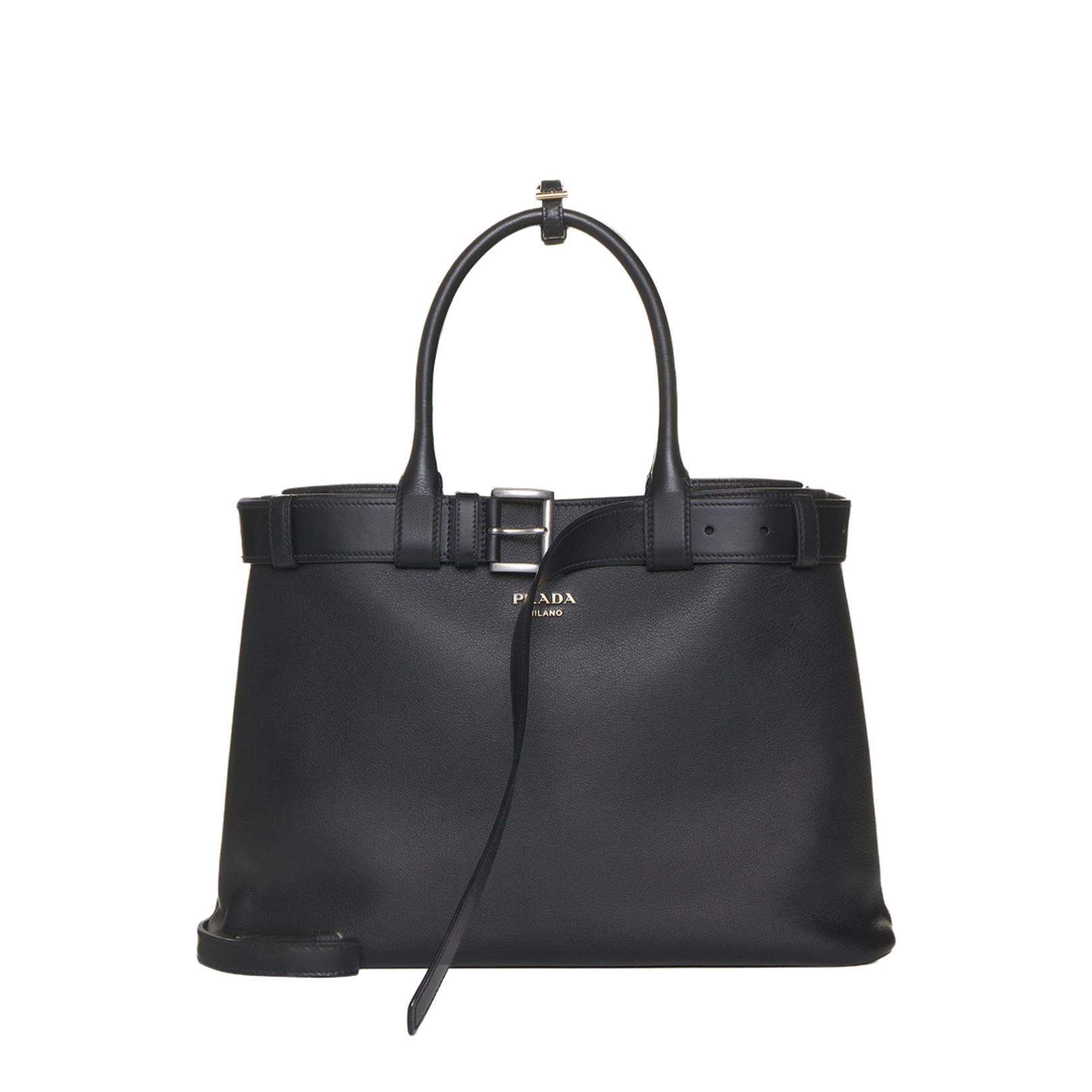 Buckle Large Leather Handbag