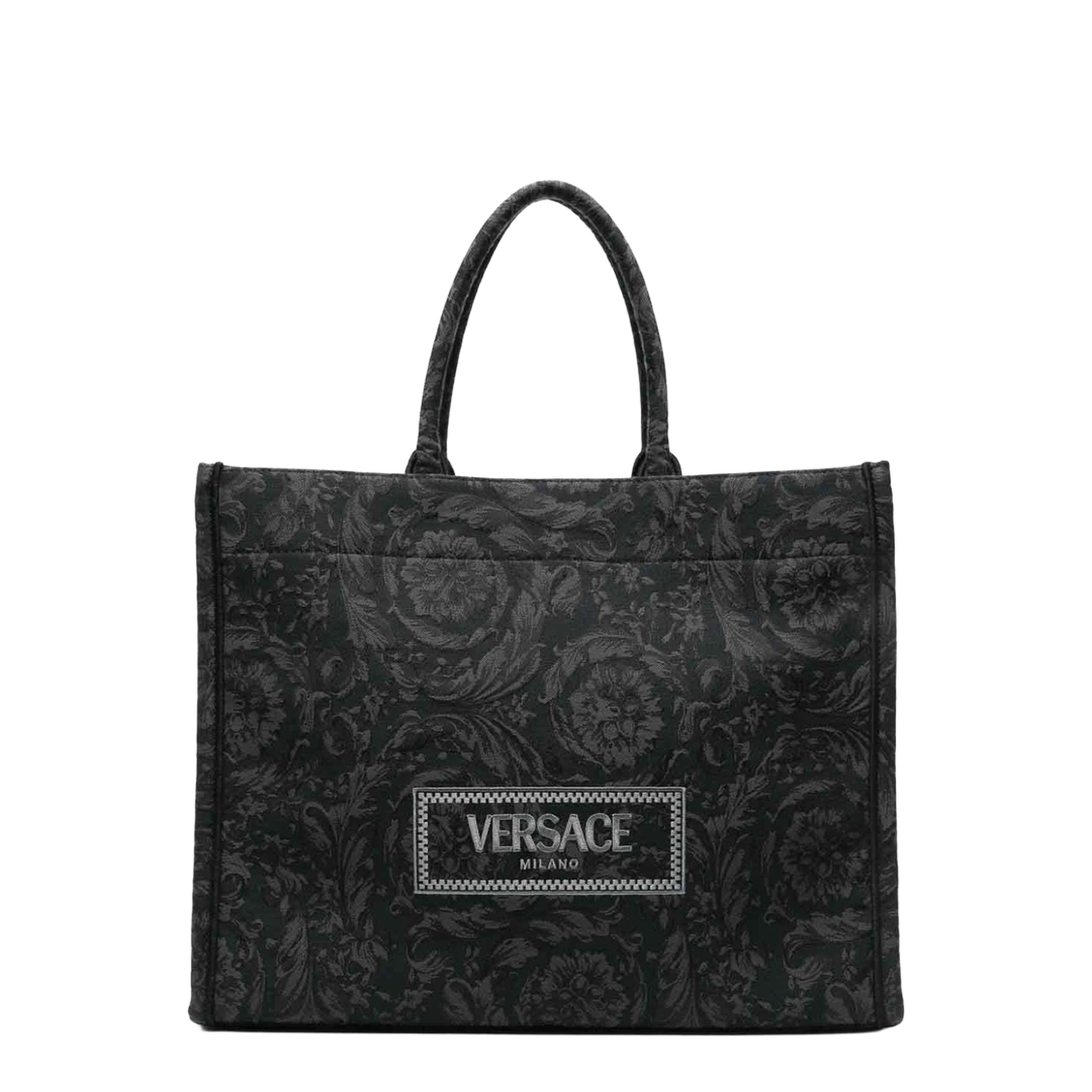 Embroidered Fabric Big Athena Shopping Bag