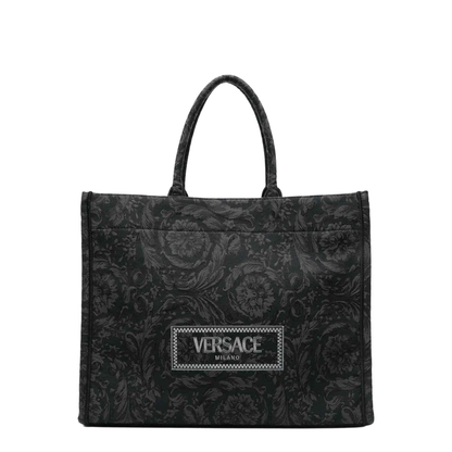 Embroidered Fabric Big Athena Shopping Bag