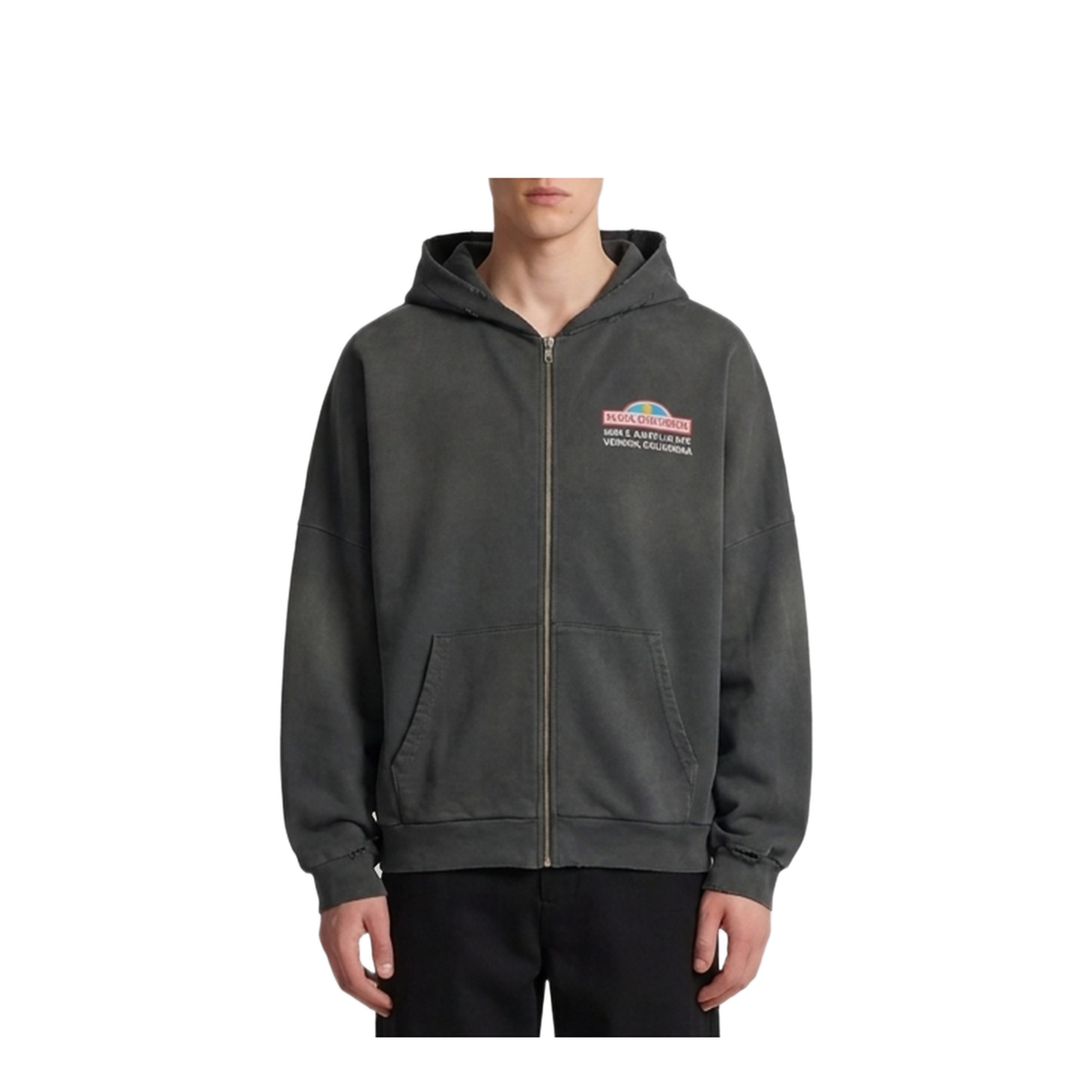 MAYFEYR - Willy Chavarria - Plaza Chavarria Hooligan Zip Hoodie - MUJSW017063N011