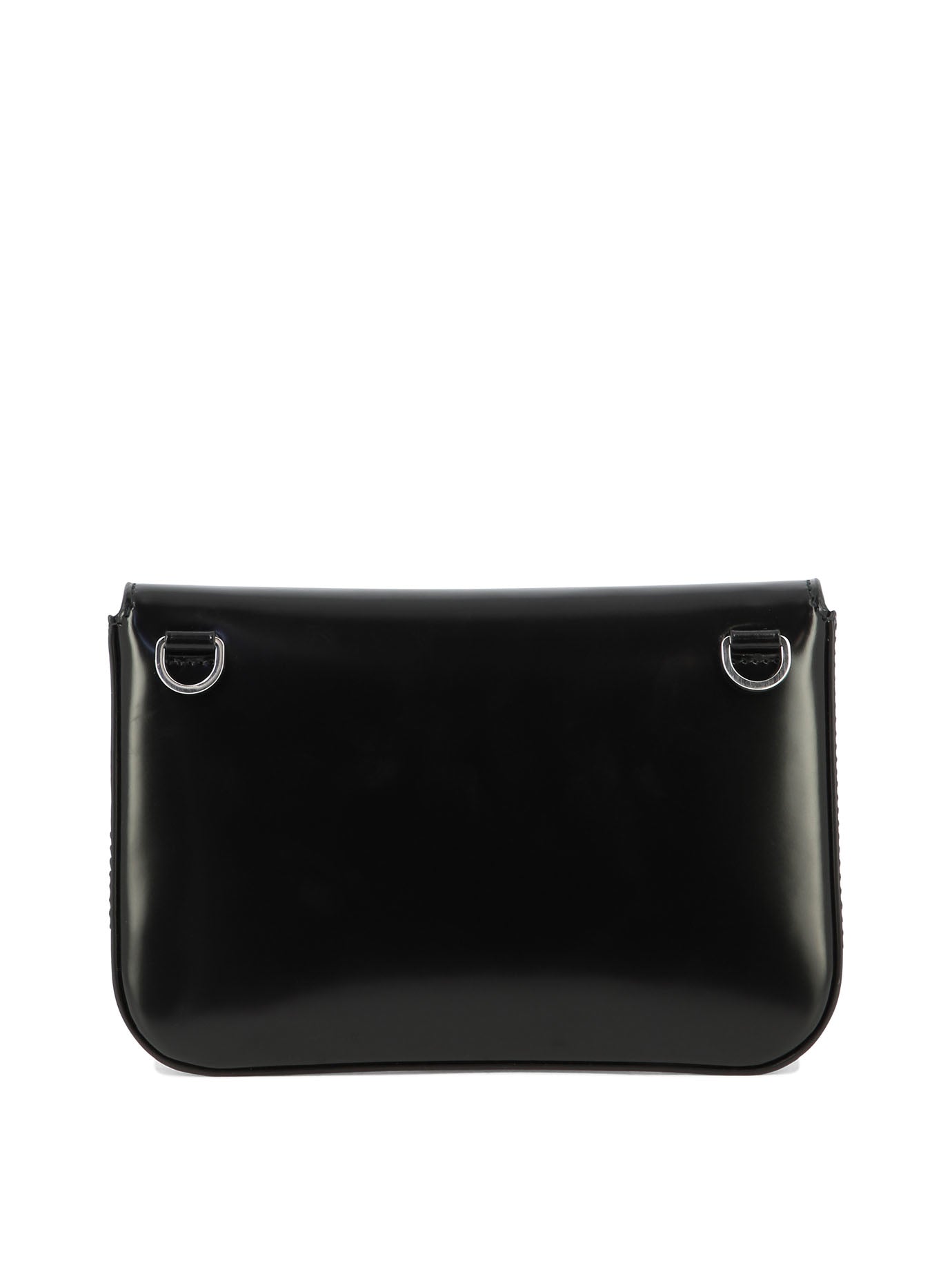 Logo Printed Small Clutch Bag