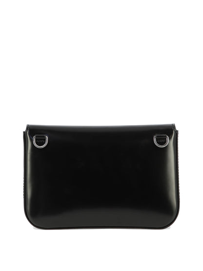 Logo Printed Small Clutch Bag