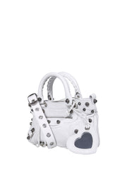 Neo Cagole Top Handle Bag, Silver Hardware