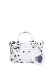 Neo Cagole Top Handle Bag, Silver Hardware