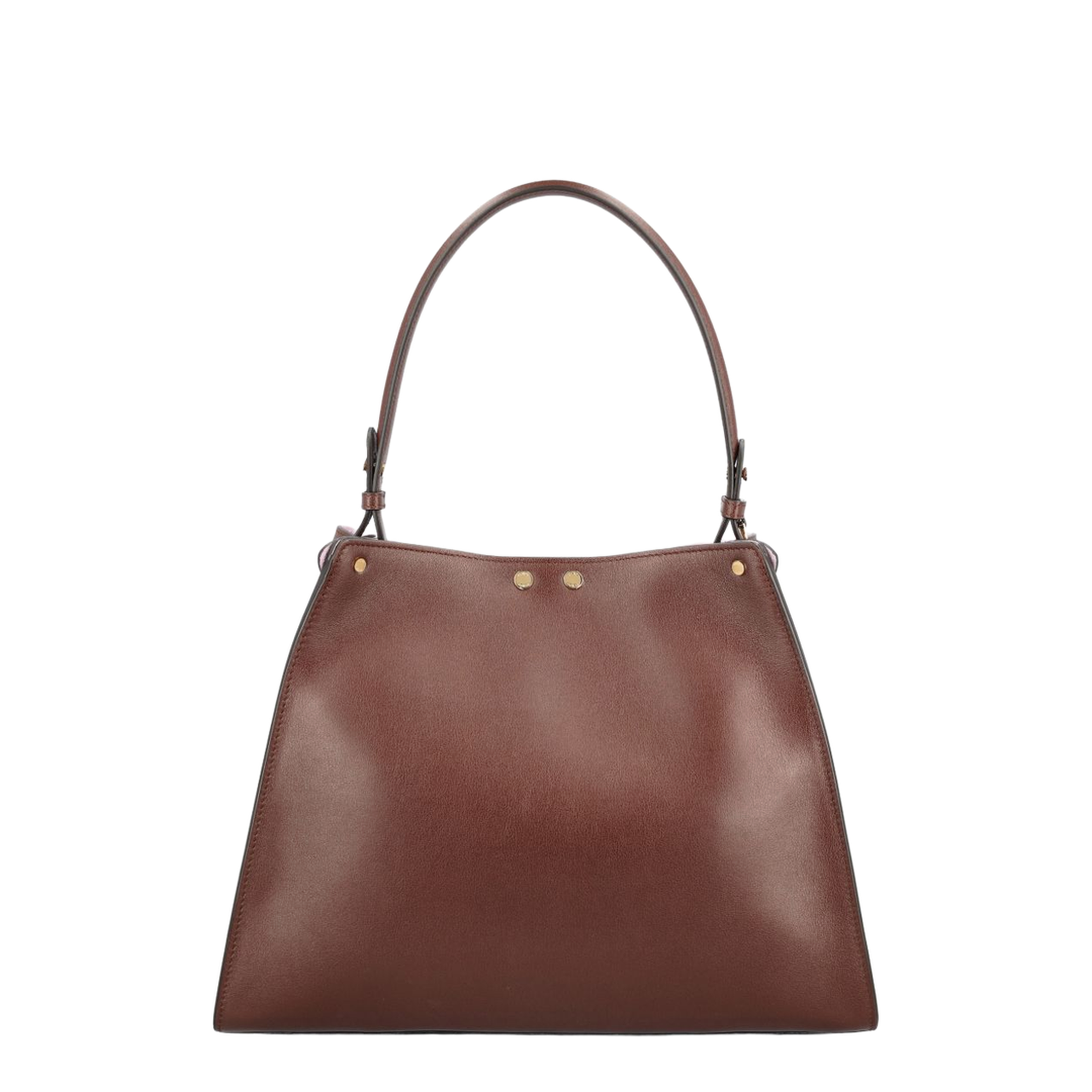 Way Medium Calfskin Top Handle Bag - Dark Brown