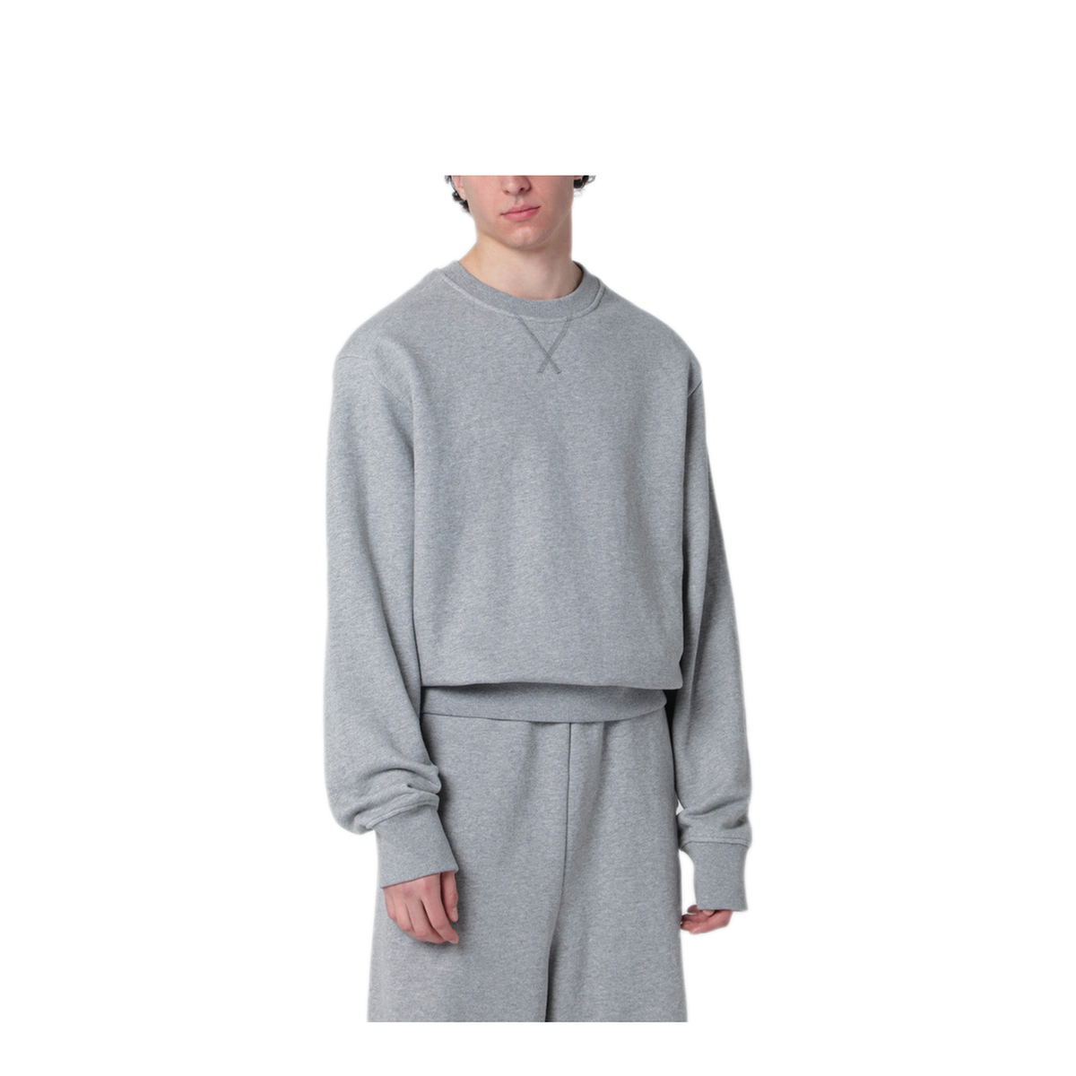 MAYFEYR - Entire Studios - Grey Cotton Crewneck Sweatshirt - ESSS26TO01012CO6236