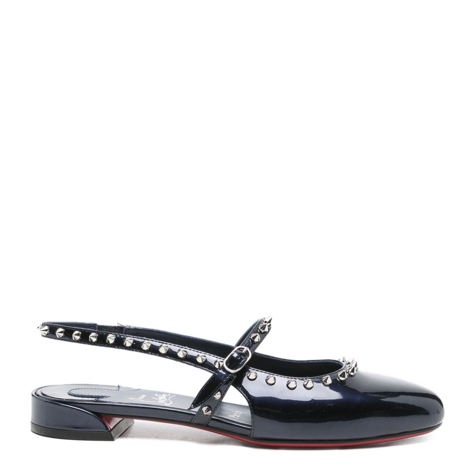 Slingback Strap Patent Leather Shoes