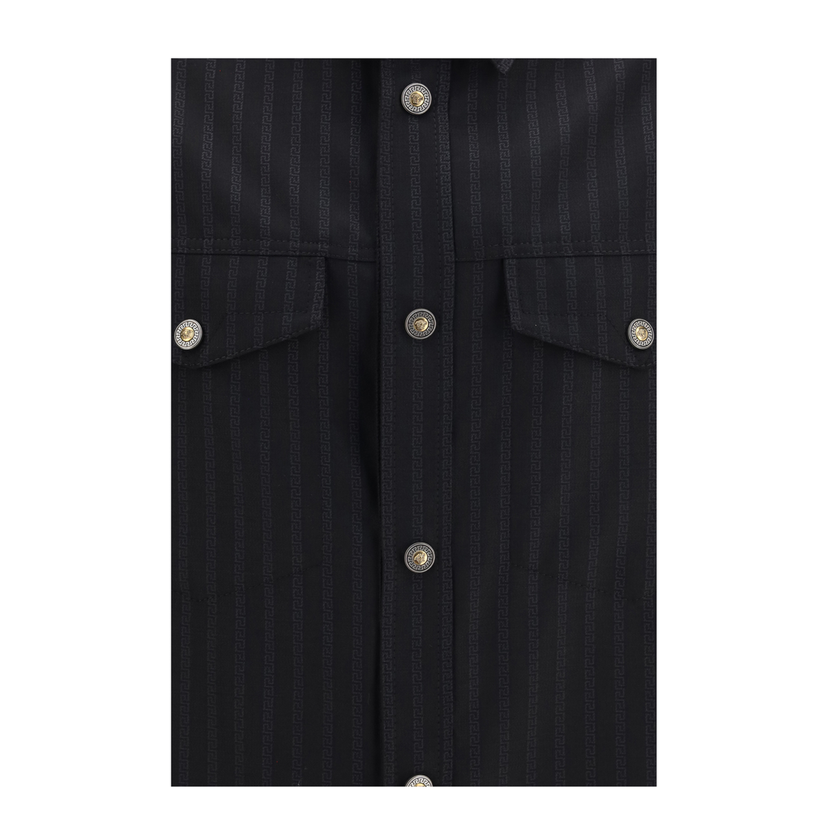 MAYFEYR - Versace - Greca Monogram Jacquard Wool Shirt - 10268331A192071B000