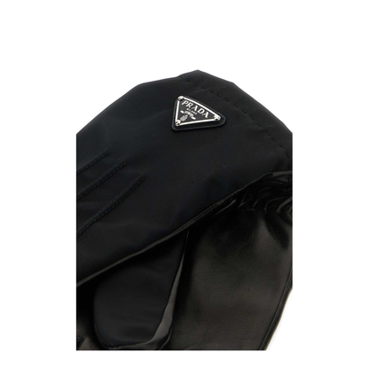 MAYFEYR - Prada - Black Nylon And Nappa Leather Gloves - 2GG7952DWBF0002
