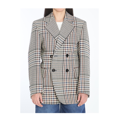 MAYFEYR - Bottega Veneta - Double-Breasted Check Blazer - 812007V4Y602408