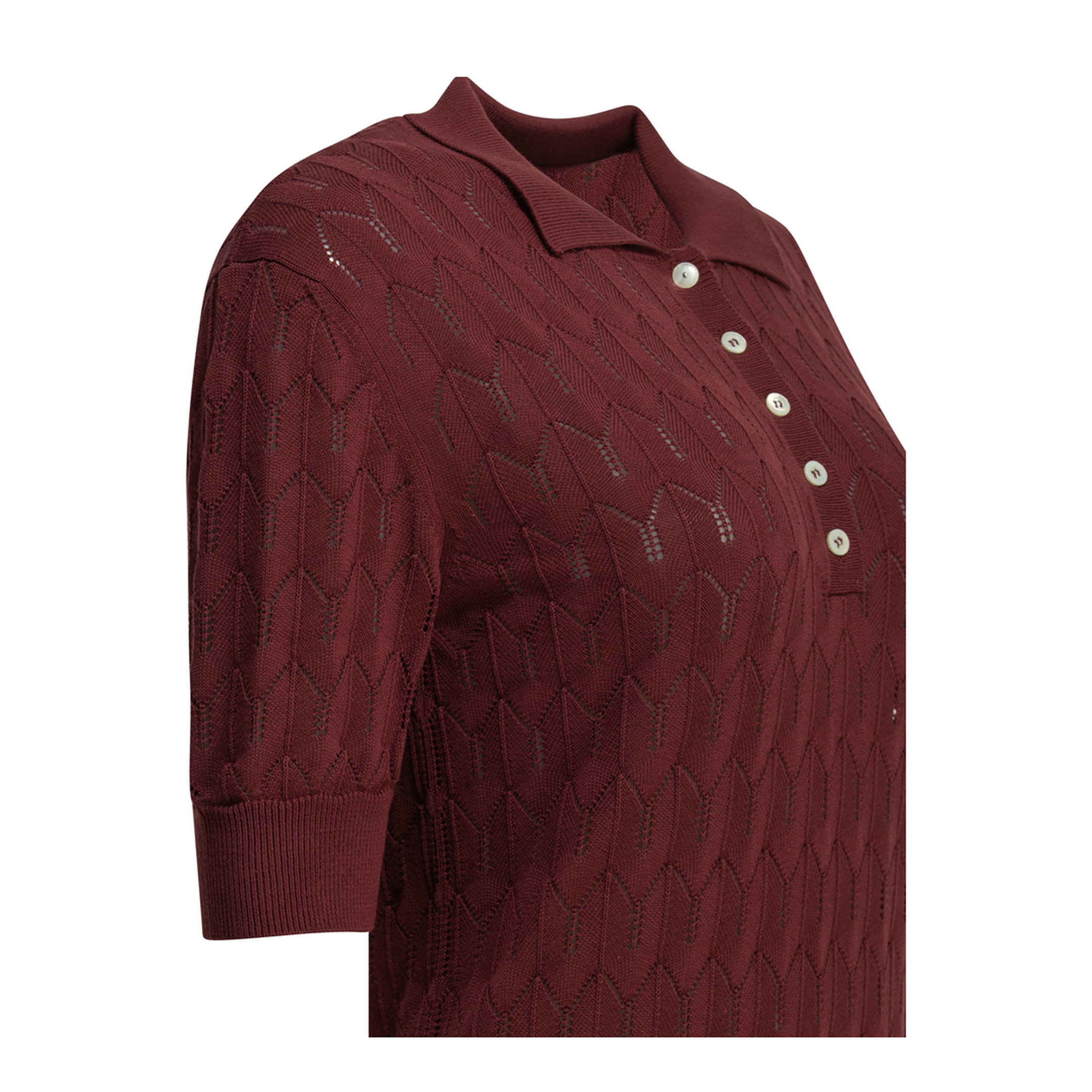 MAYFEYR - Rakkì - California Polo Shirt With Buttons - CALIFORNIACHERRY