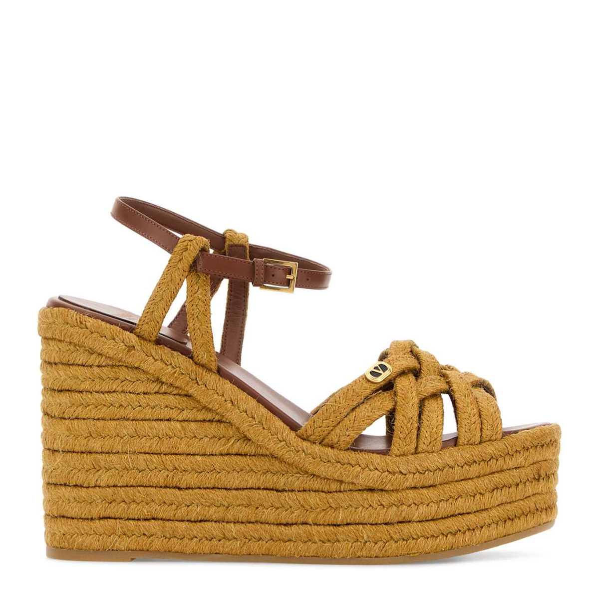 MAYFEYR - Valentino - Mustard Raffia Wedge Espadrilles - 8W2S0PA0AQWBUP