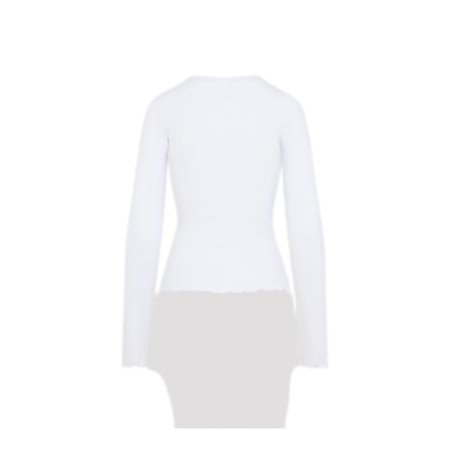 MAYFEYR - Moschino - White Long Sleeve Cotton T Shirt - 261E120305461001