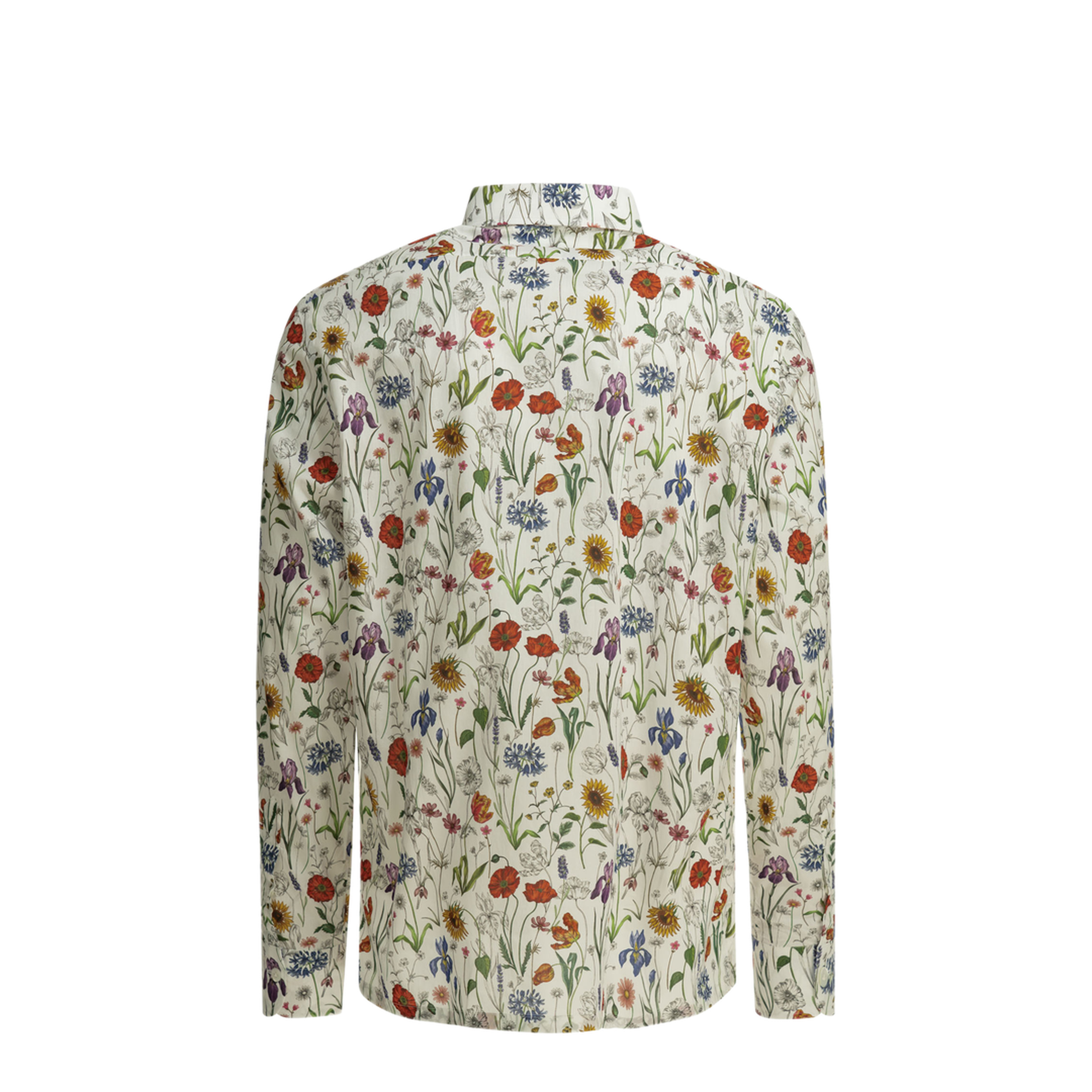 MAYFEYR -  - Casual Floral Shirt - WQB013S261WHRDPRPLBLU