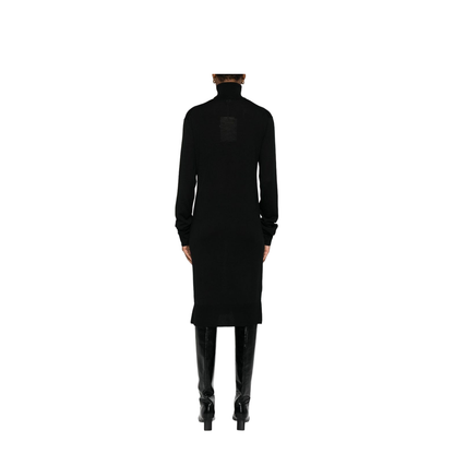 Wool Turtleneck Midi Dress