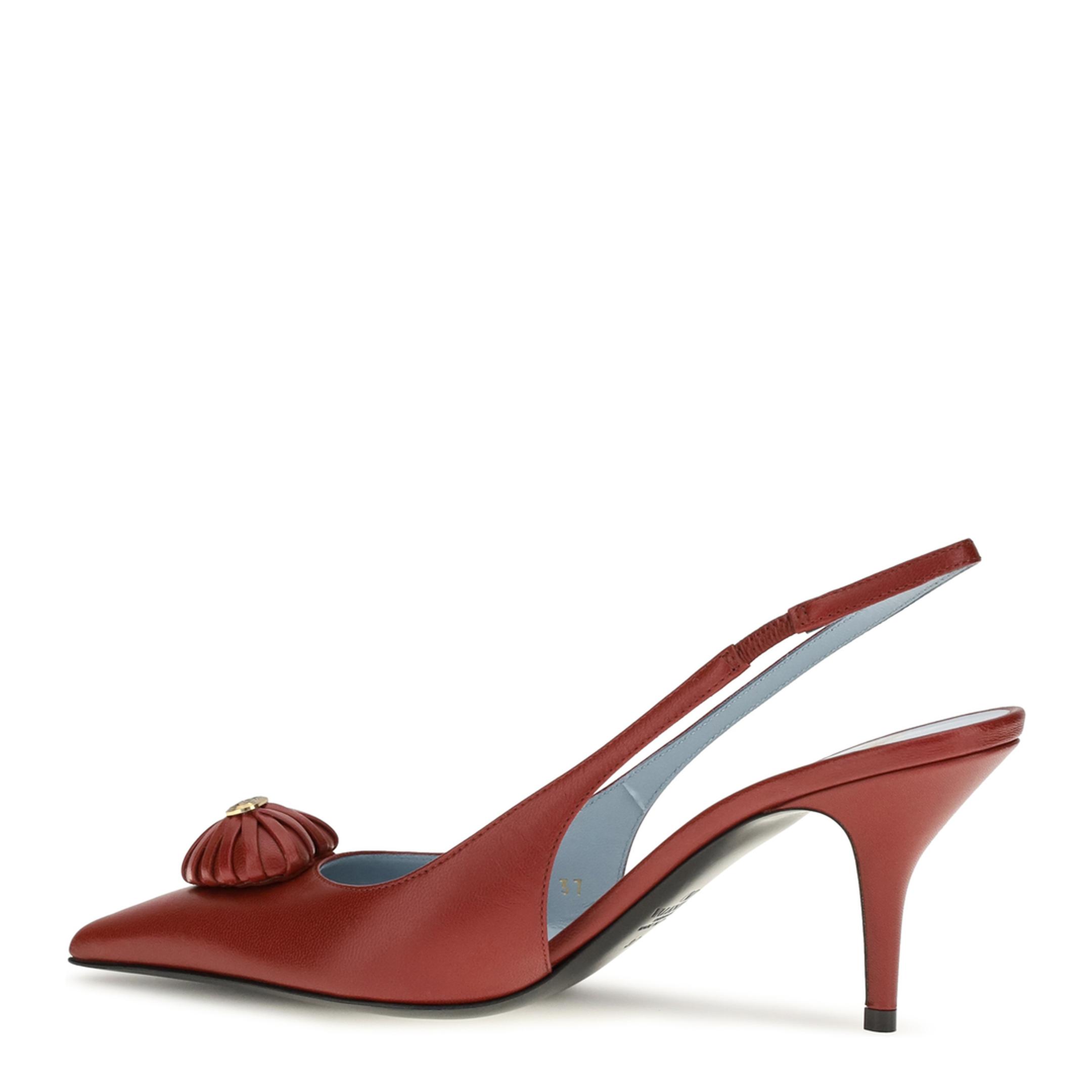 MAYFEYR - Valentino - Coeur Royal Slingback Leather Pumps - 9W2S0QD6DMDW16