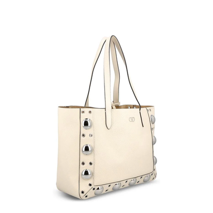 Calfskin Leather Bag with Removable Pouch