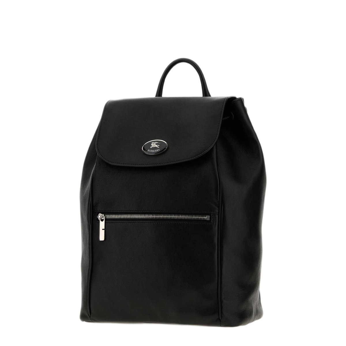 MAYFEYR - Burberry - Black Nappa Leather Knight Stamp Backpack - 8133956A1189