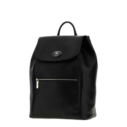 MAYFEYR - Burberry - Black Nappa Leather Knight Stamp Backpack - 8133956A1189