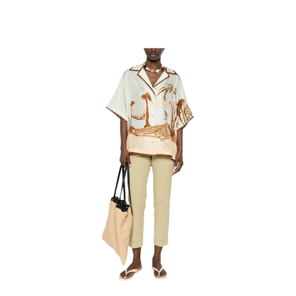 MAYFEYR - Etro - Cropped Cotton Jacquard Trousers With Micro Paisley Motif - WREA000299TJEK3