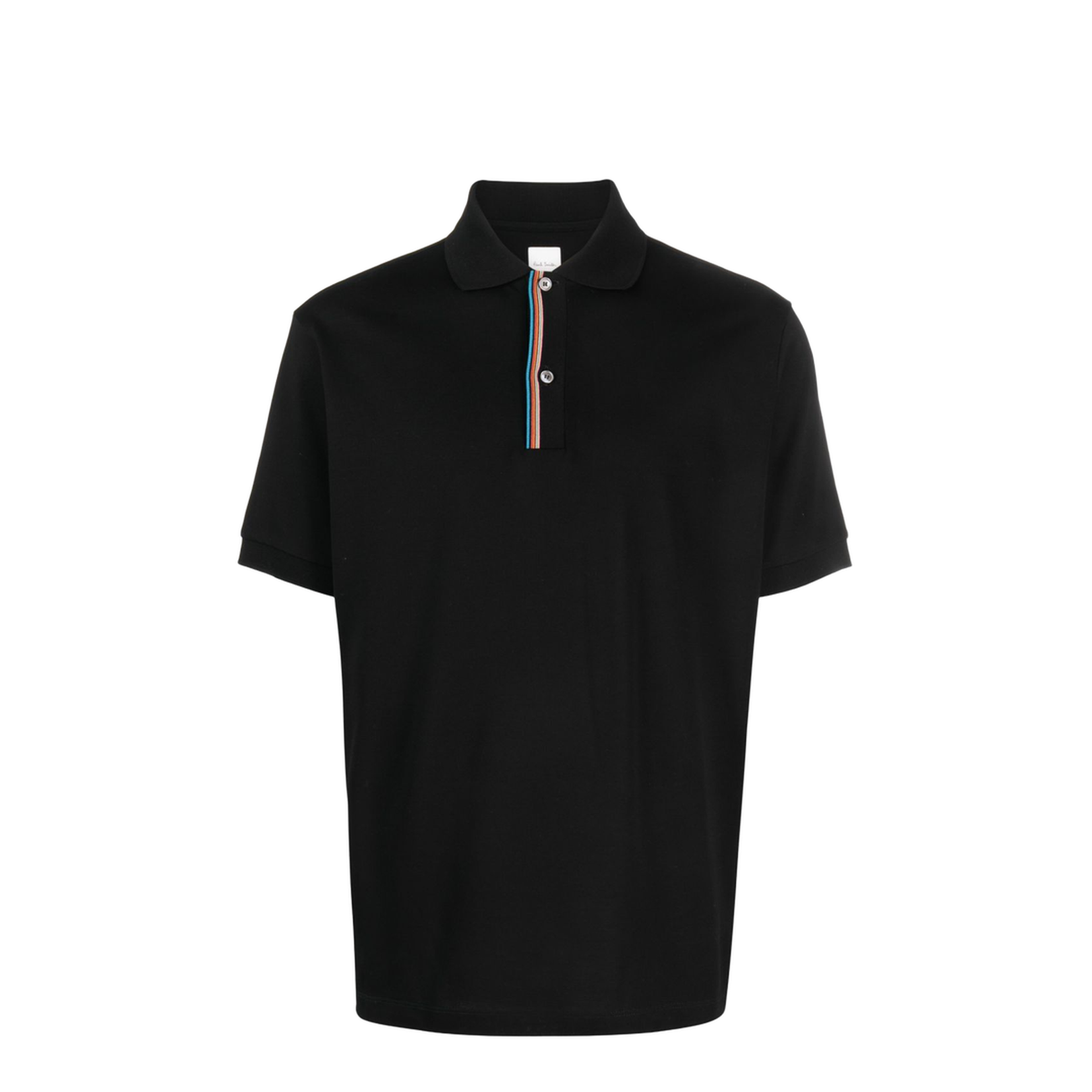 Black Cotton Polo Shirt