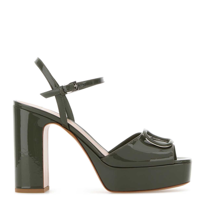 MAYFEYR - Valentino - Army Green Vlogo Signature Sandals - 8W0S0FG2TMK0IO