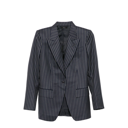 Single Breasted Wool Flannel Jacket