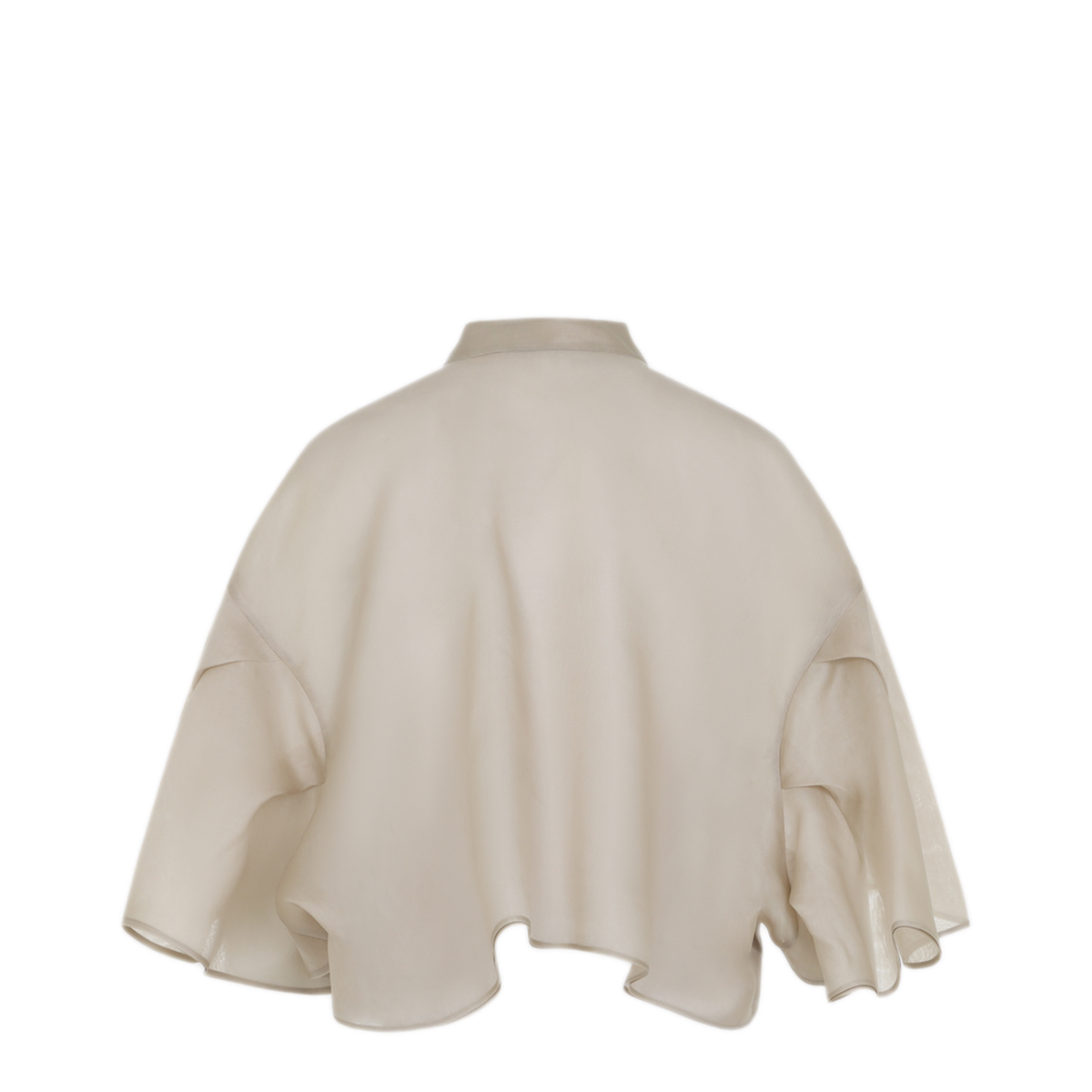 MAYFEYR - Max Mara - Beige Organza Silk Cape - 2614731032600001