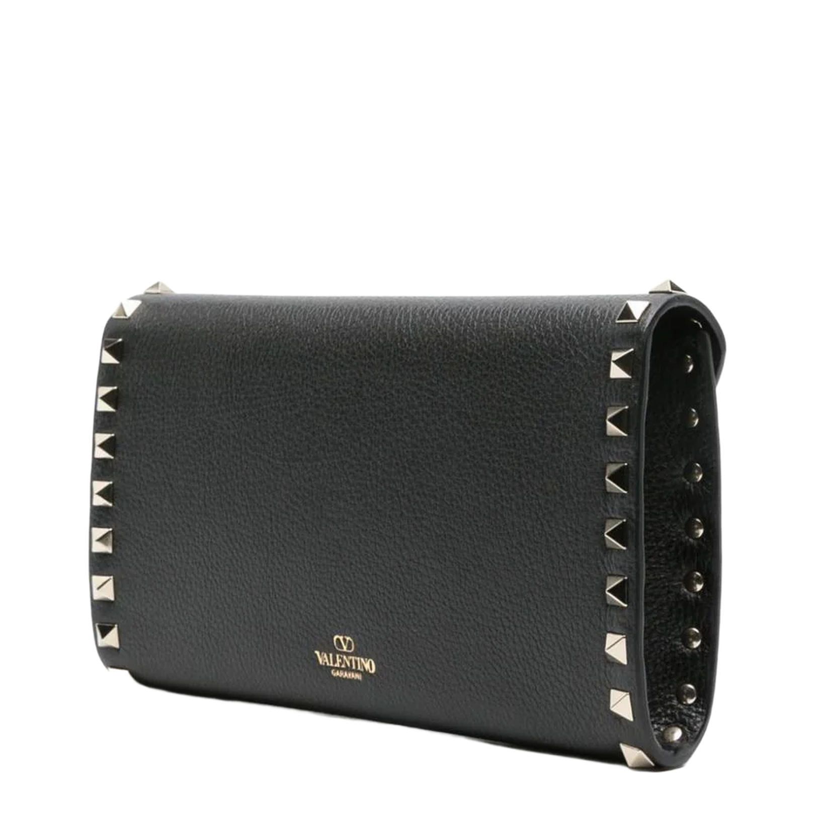 Rockstud Embellished Foldover Top Bag