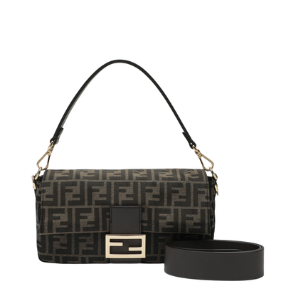 Monogram Medium Baguette Bag - Brown