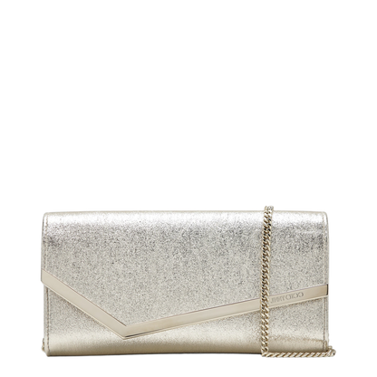 MAYFEYR - Jimmy Choo - Brilliance Fabric Clutch In Platinum Ice - EMMIEDXBOO1389