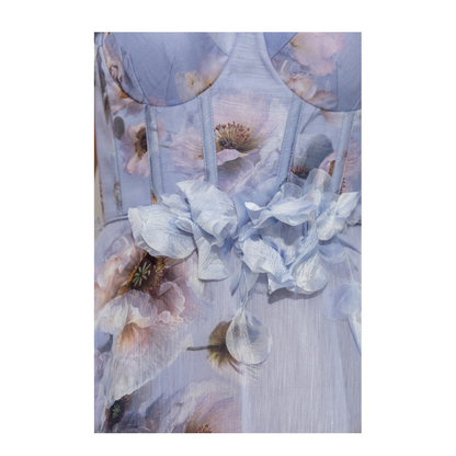 Dress with Floral Motif