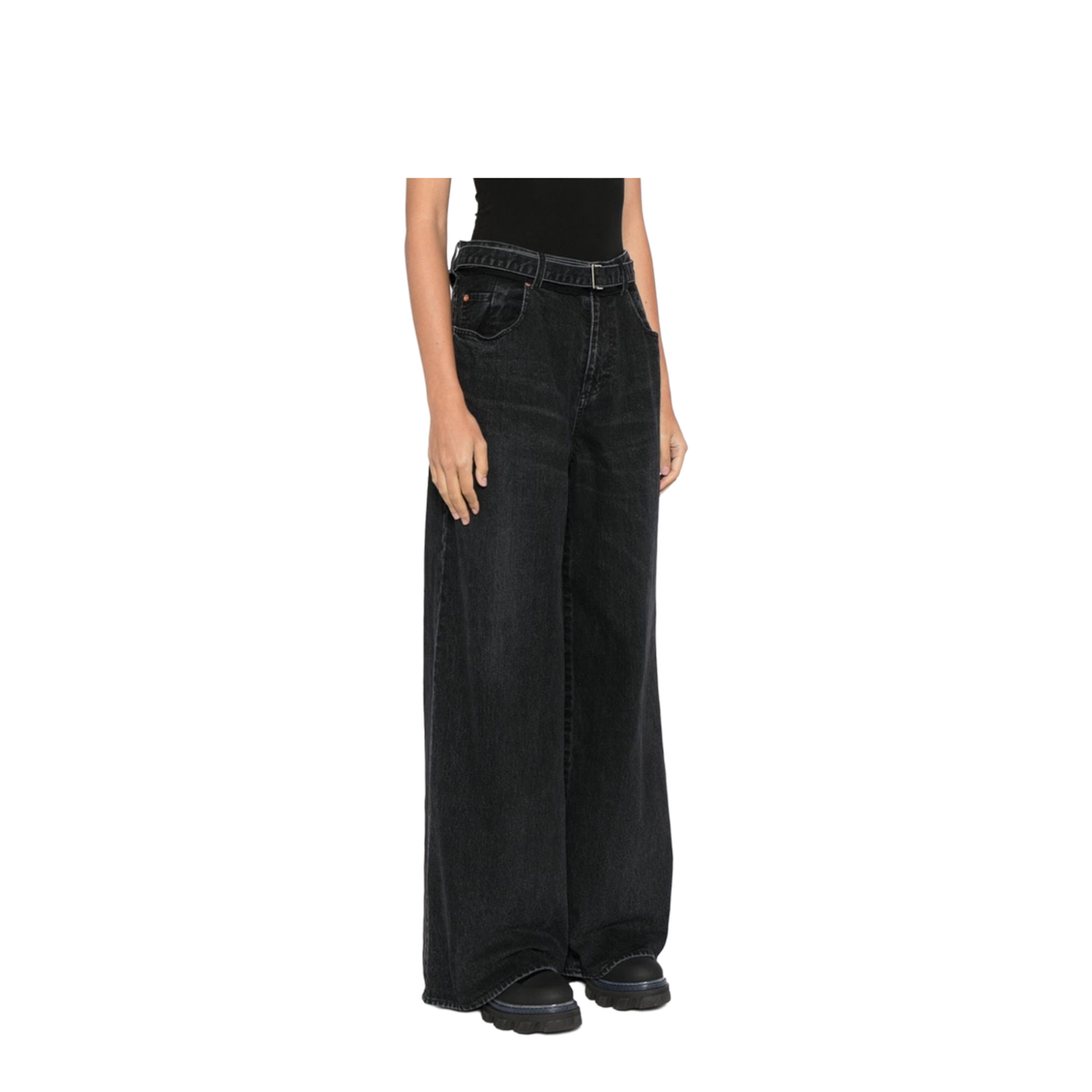 Wide-leg Denim Jeans