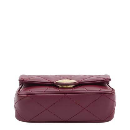 Quilted Calf Leather Pouch