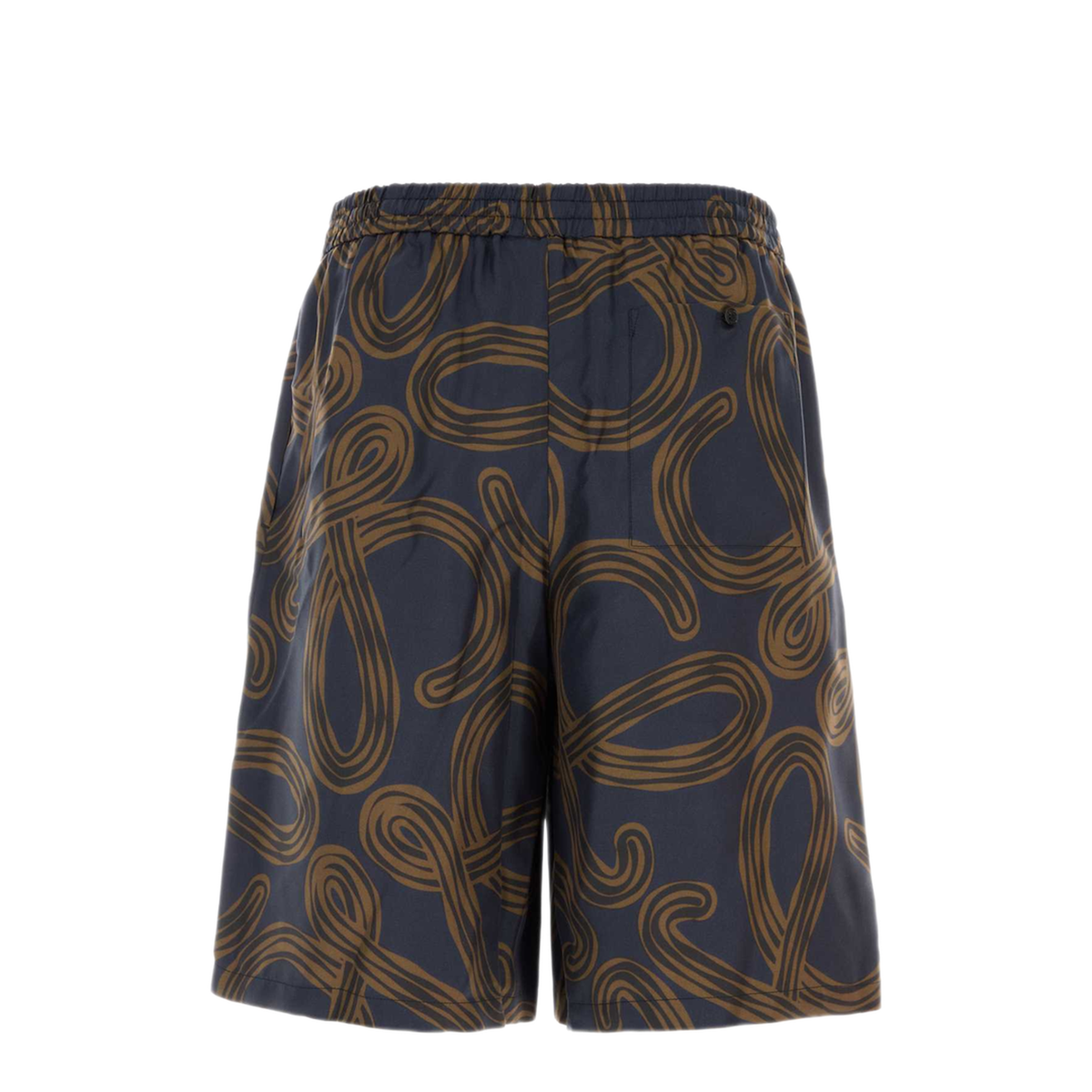 MAYFEYR - Loewe - Printed Silk Bermuda Shorts - H616Y1AX30NAVYBROWN