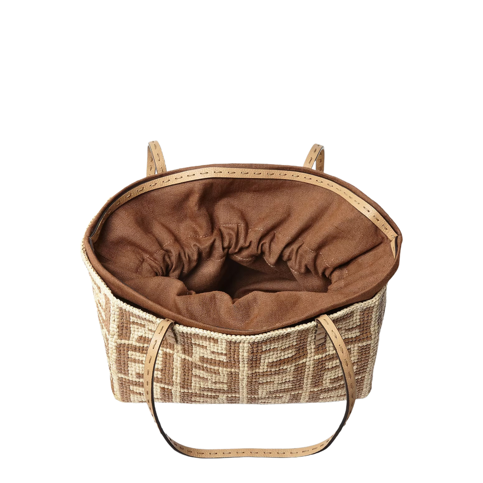 Roll Small Canvas Top Handle Bags - Tan