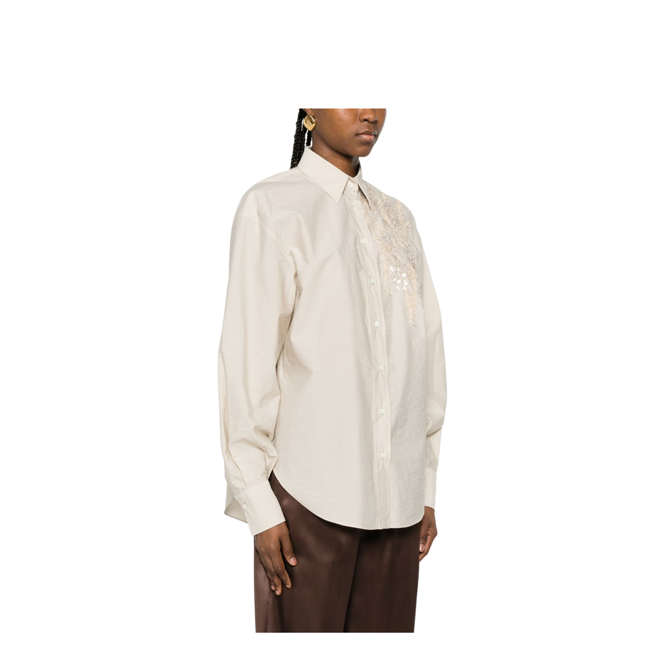 Embroidered Cotton Shirt