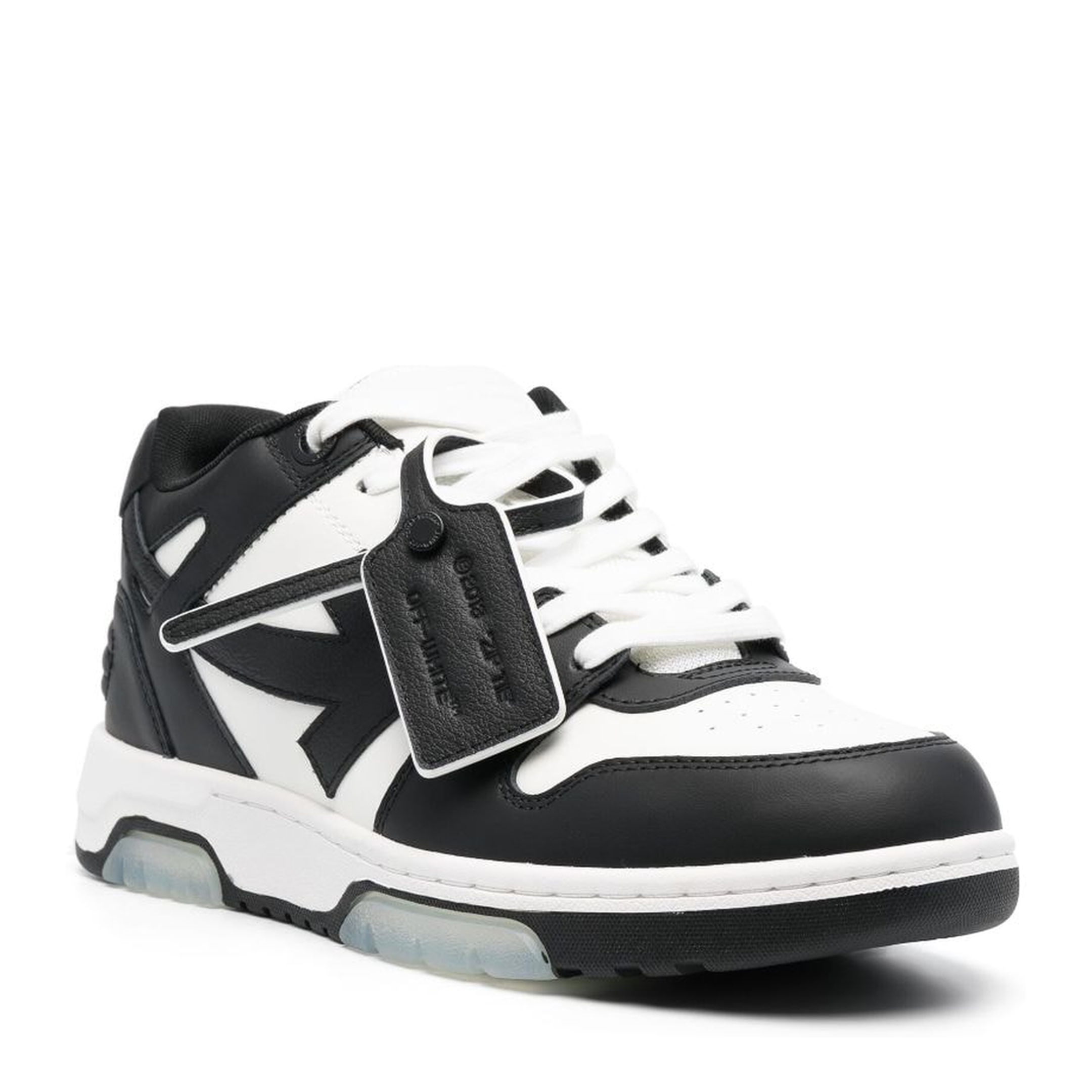 Out Of Office Leather Sneakers - Black