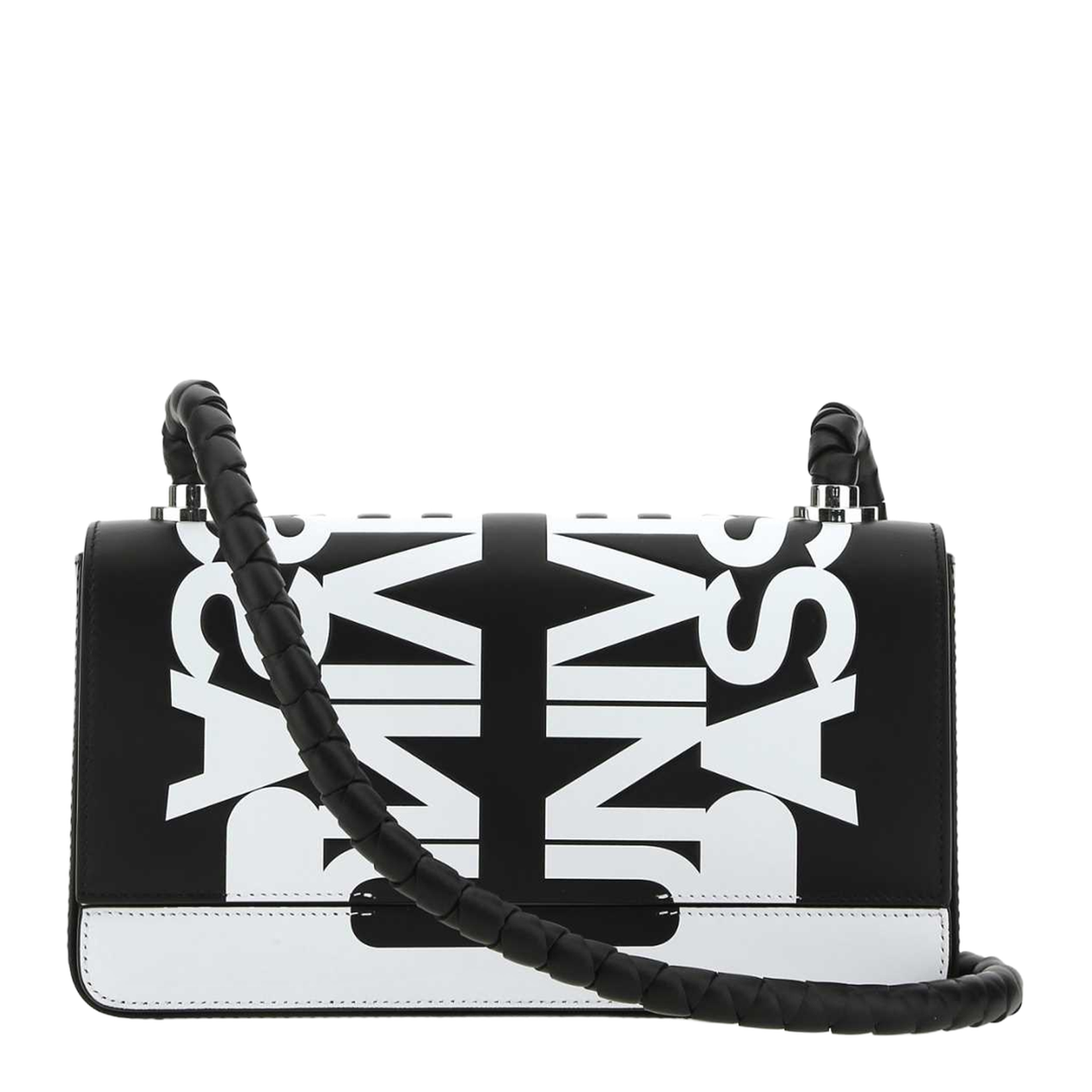 Two-tone Leather Crossbody Bag