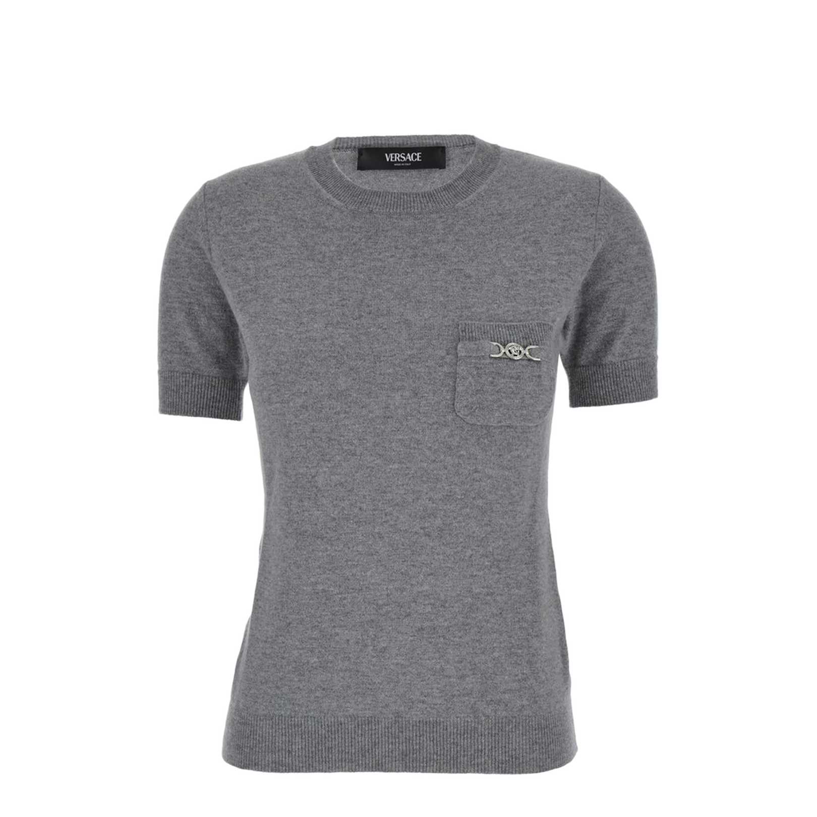 Melange Grey Wool Blend Sweater