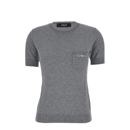 Melange Grey Wool Blend Sweater