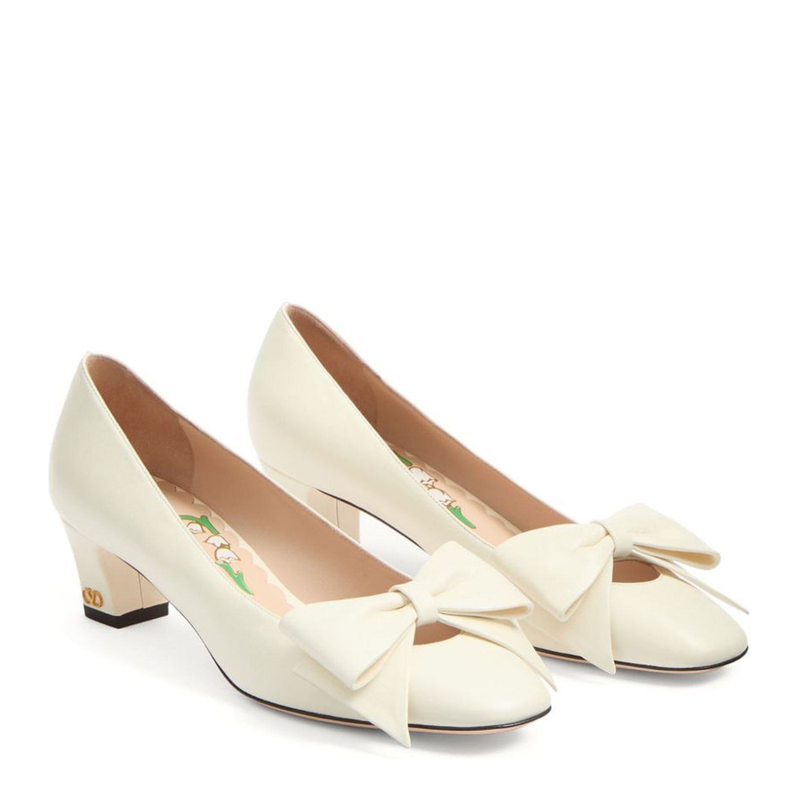 Bow Leather Pumps