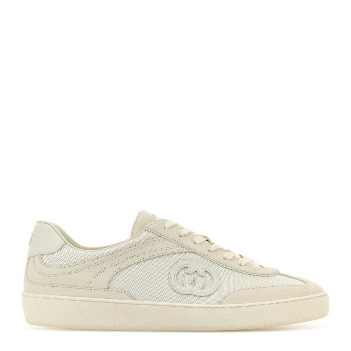 MAYFEYR - Gucci - White Suede And Fabric Sneakers - 791742AADM09110