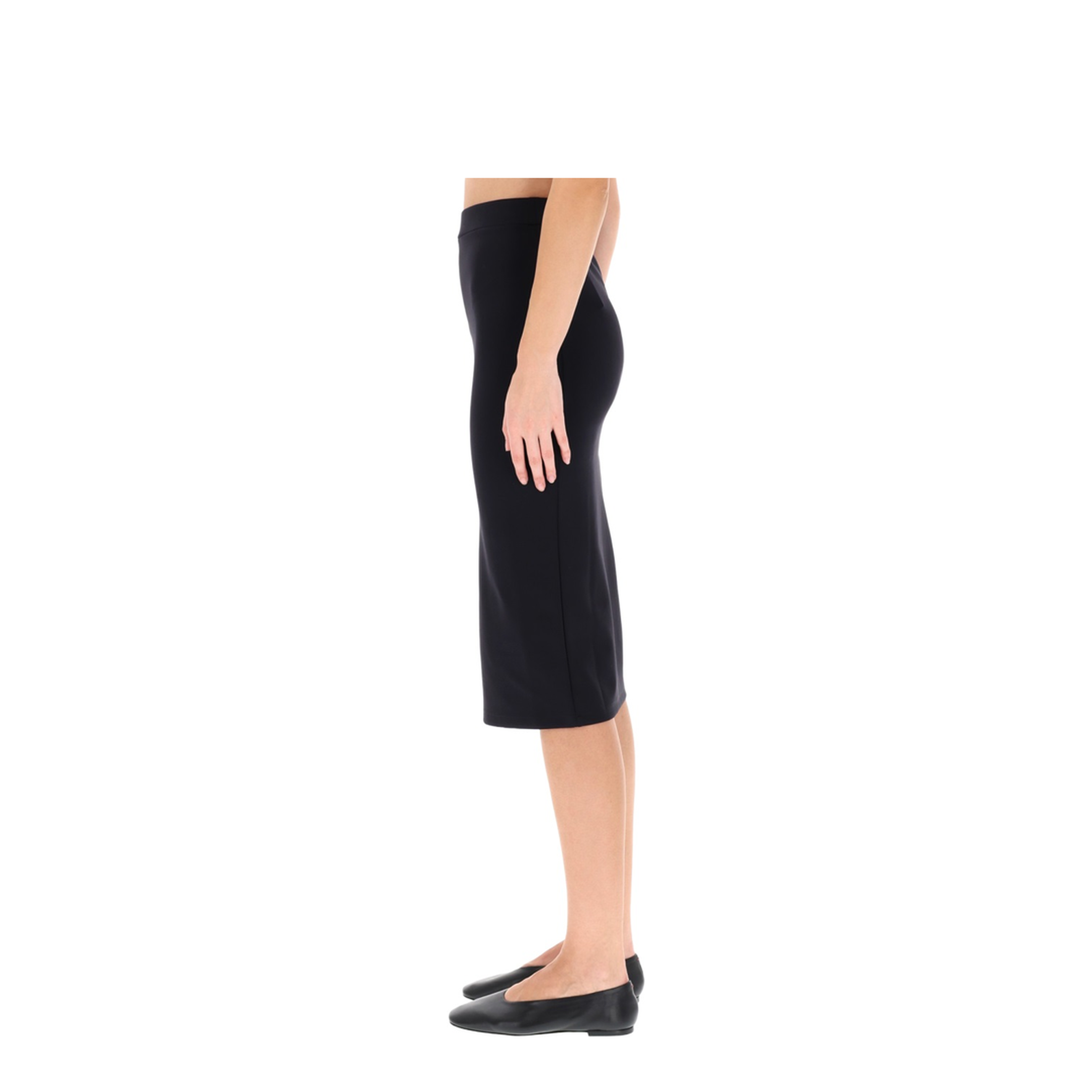 Sleek Midi Skirt Black