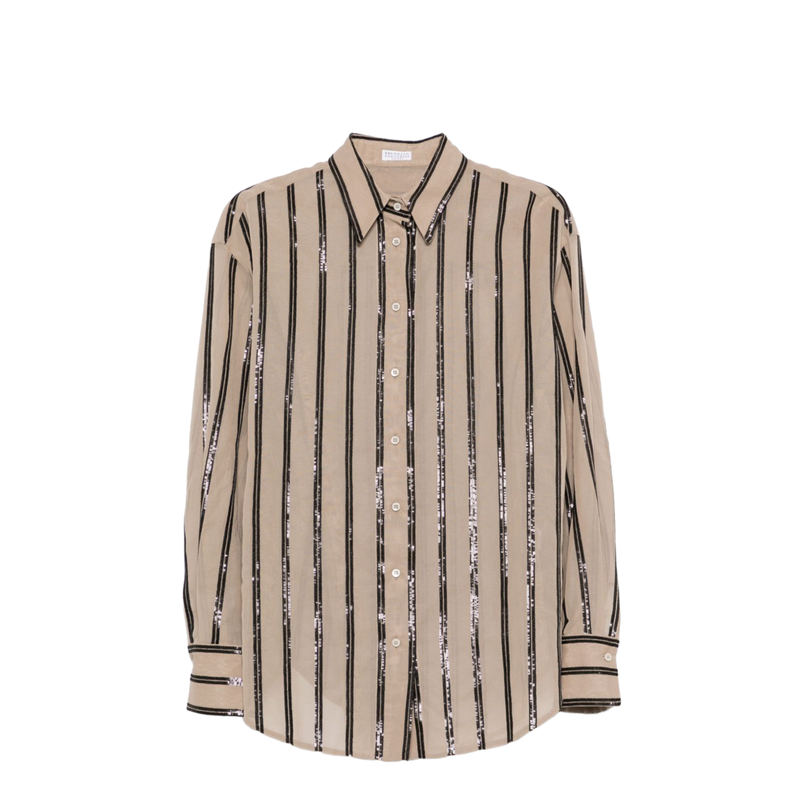 Sequin-Stripes Shirt