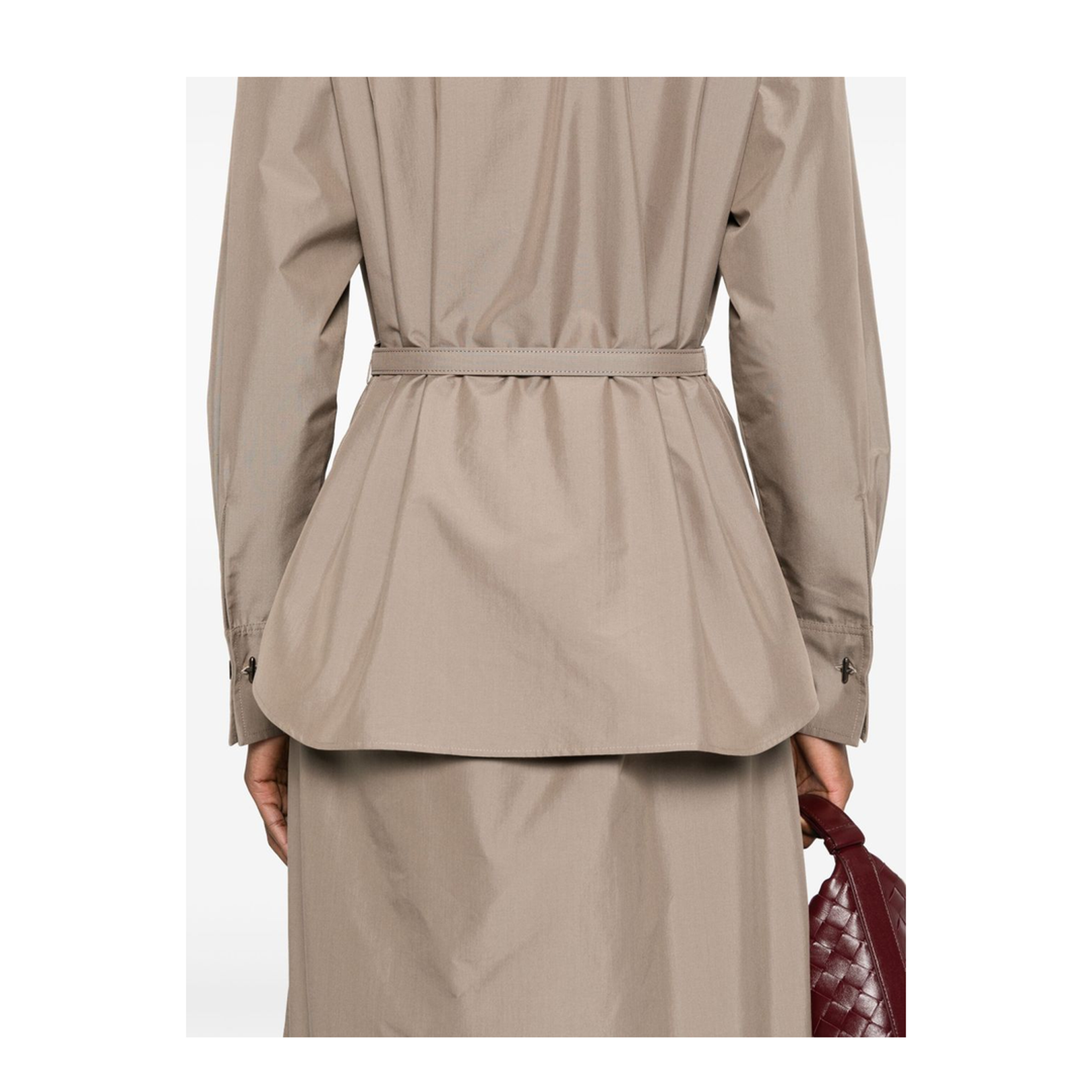 Cotton and Silk Blend Shirtdress