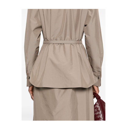 Cotton and Silk Blend Shirtdress