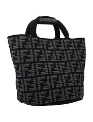 Ff Shopping Bag Black Ff Cashmere Bag