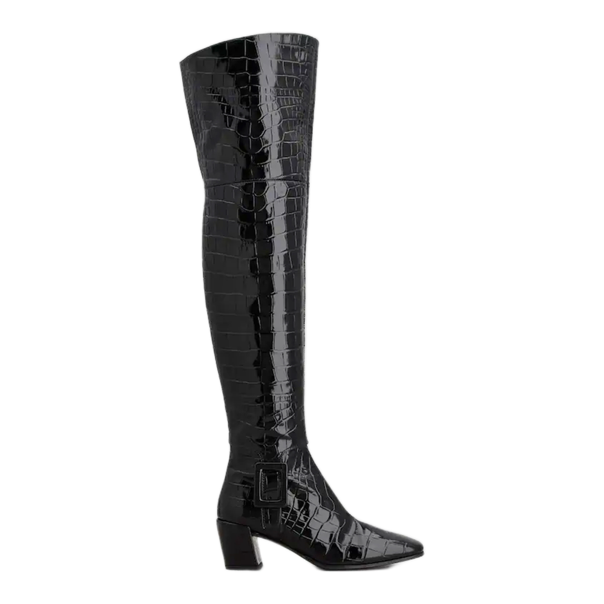 MAYFEYR - Roger Vivier - Choc Cuissard Leather Boots - RVW83746370VRCB999